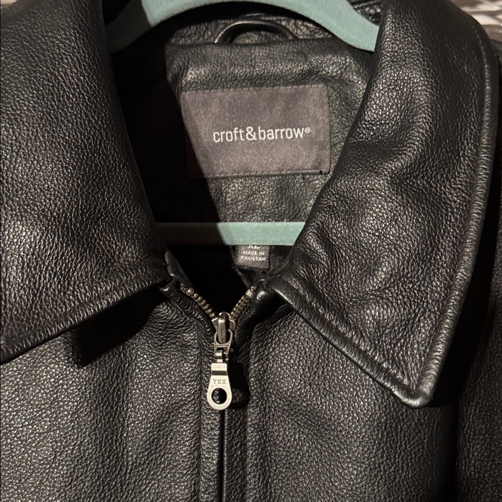 Croft & Barrow Men's Black Bomber Jacket.XL - Picture 6 of 11